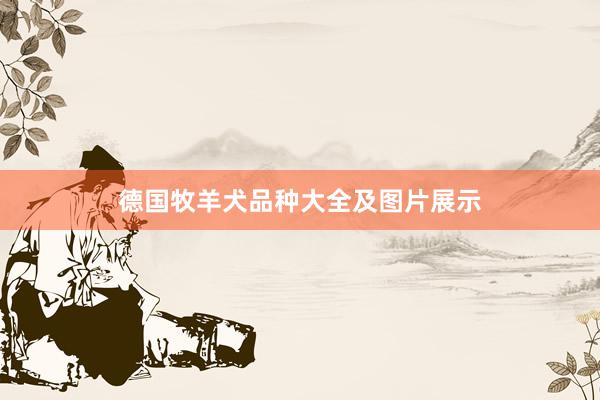 德国牧羊犬品种大全及图片展示